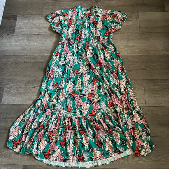 Torrid Stretch Challis Pintuck Tiered Dress Size 2X - Picture 7 of 9